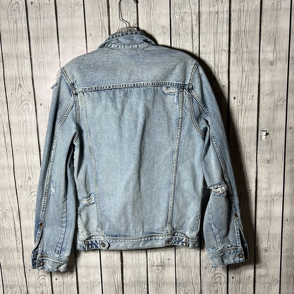 H&M x Coachella distressed/destroyed jean jackets size small - Picture 13 of 16